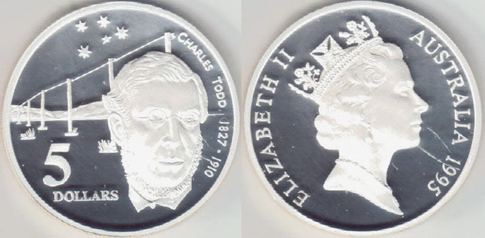 1995 Australia silver $5 (Todd)